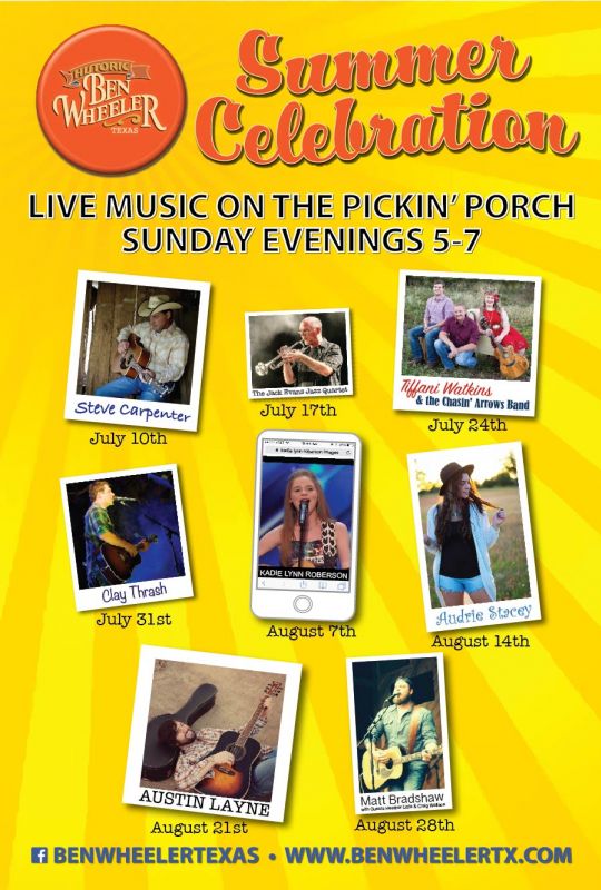 City of Ben Wheeler, Texas, Hog Fest, Moore's Store, The